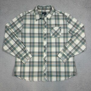 Marmot Shirt Size XXL Green Plaid‎ Flannel Long Sleeve Button Up Outdoor Casual